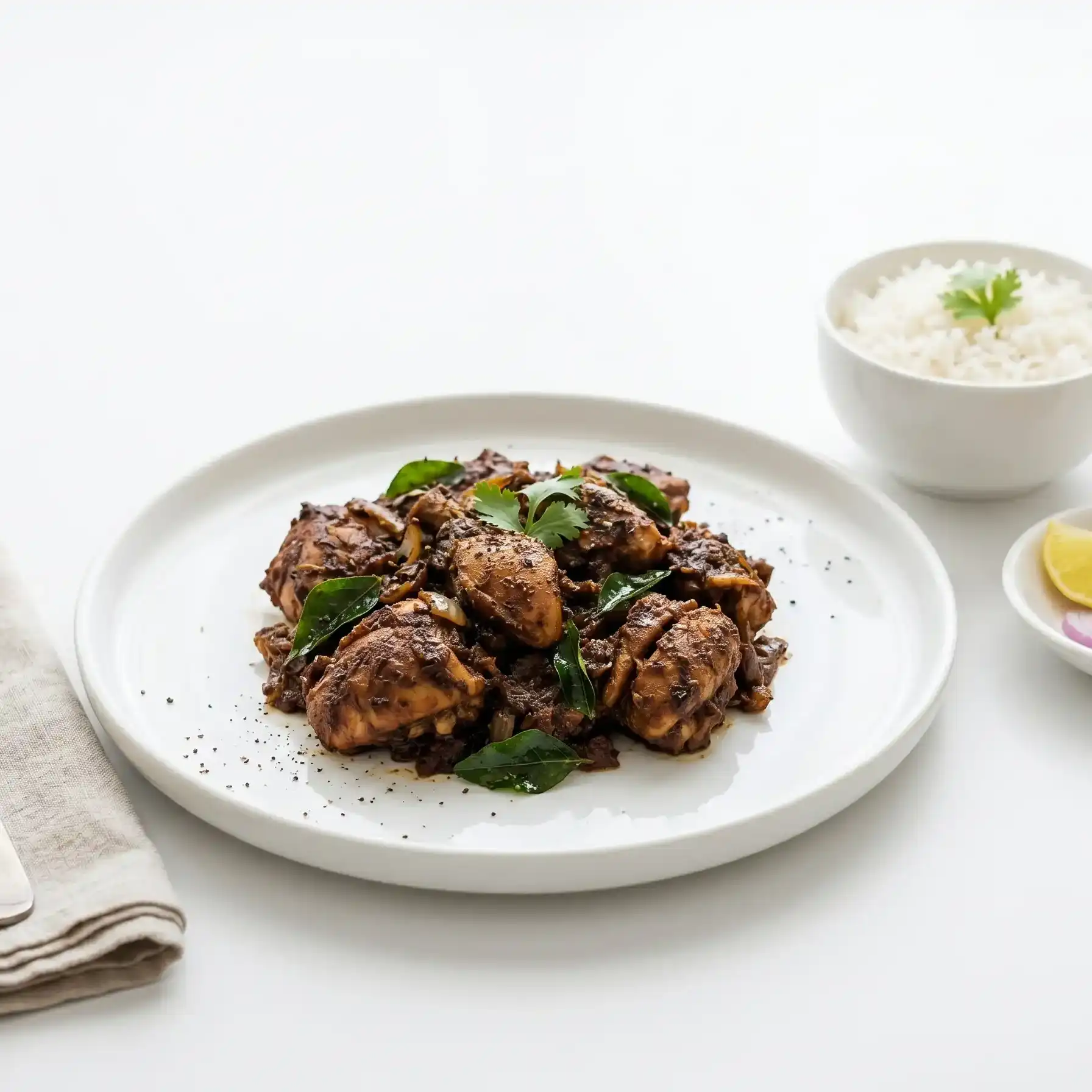 Chicken - Nalla Karam — Experience the fiery embrace of our Nalla Karam Chicken at Dum N Grill Frisco, Frisco